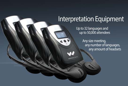 Interpretation receivers and headsets
